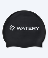 Watery swimming cap for kids (3-10) - Signature - Black