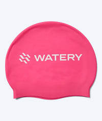 Watery swimming cap for kids (3-10) - Signature - Pink
