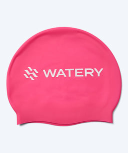 Watery swimming cap for kids (3-10) - Signature - Pink
