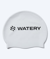 Watery swimming cap for kids (3-10) - Signature - White