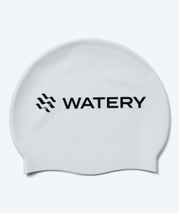 Watery swimming cap for kids (3-10) - Signature - White