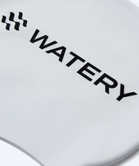 Watery swimming cap for kids (3-10) - Signature - White