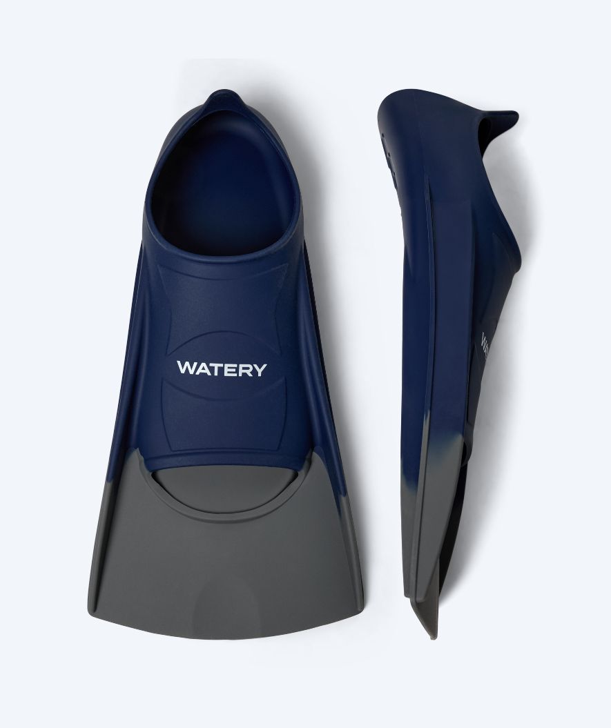 Watery short swim fins - Shimmer - Dark blue