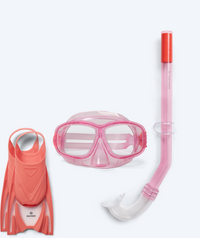 Watery snorkel set for kids (4-10) - Wyre/Bimasha - Pink/Pink