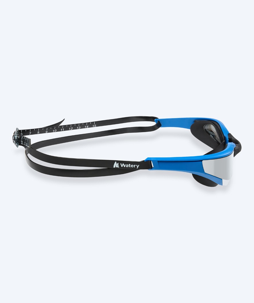 Watery swimming goggles - Instinct Elite Mirror - Blue/silver