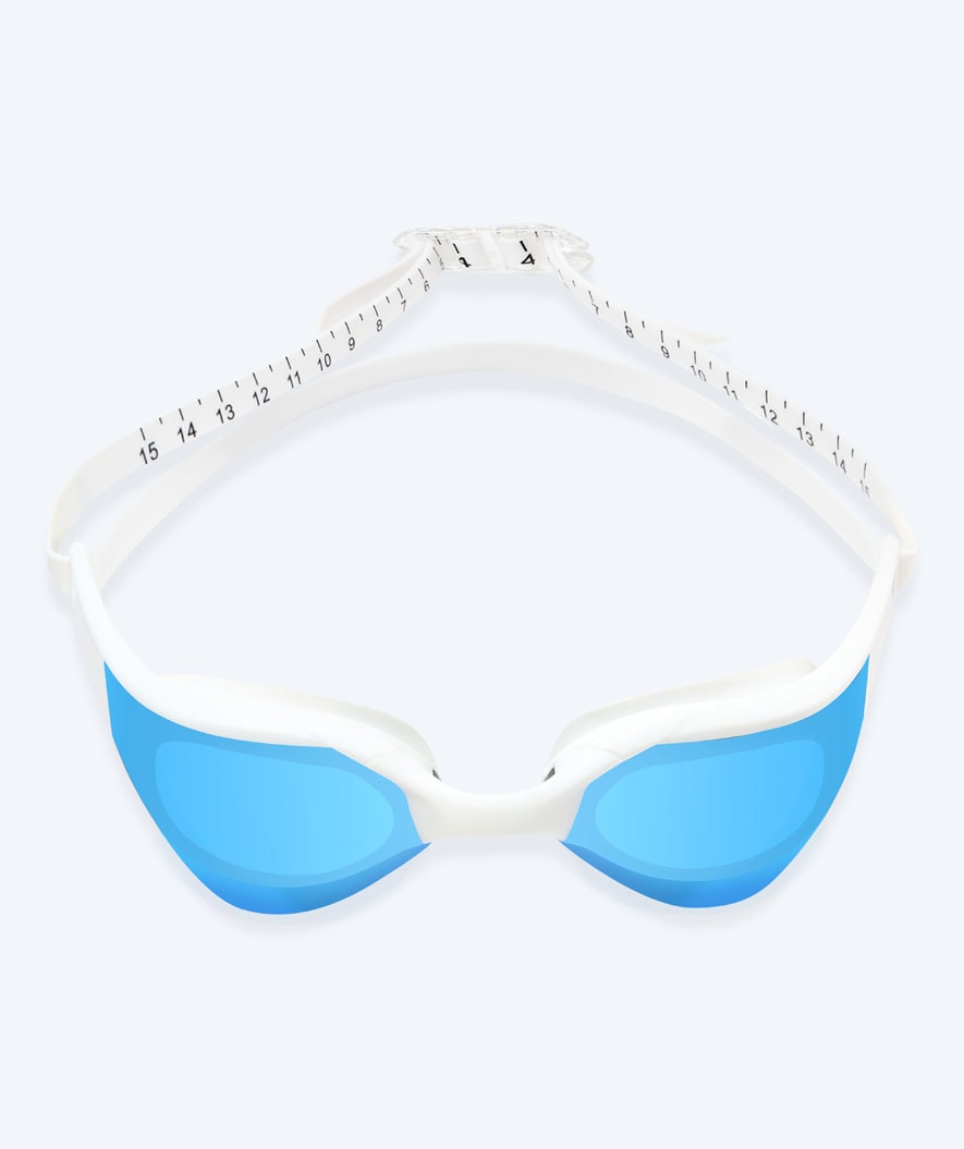 Watery swimming goggles - Instinct Elite Mirror - White/blue
