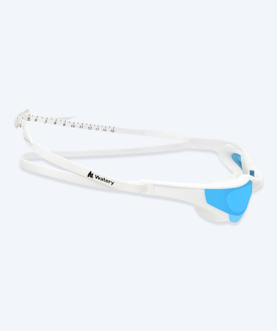 Watery swimming goggles - Instinct Elite Mirror - White/blue