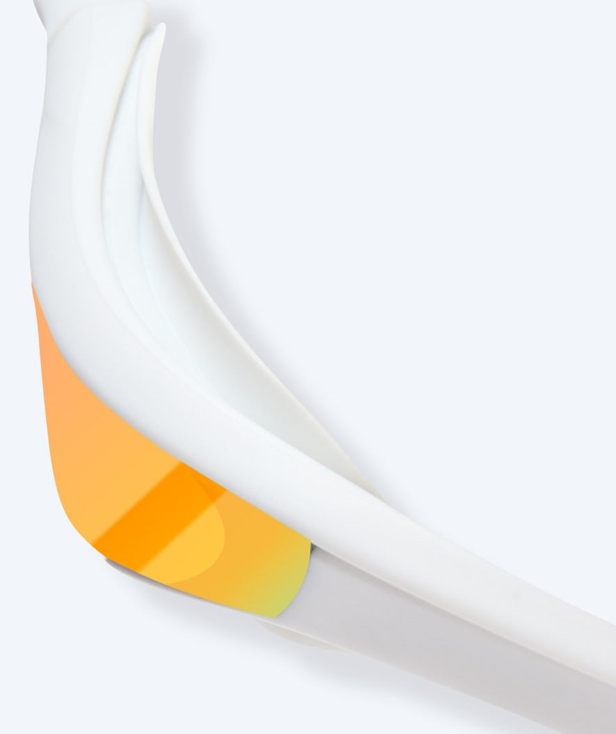 Watery swimming goggles - Instinct Elite Mirror - White/gold