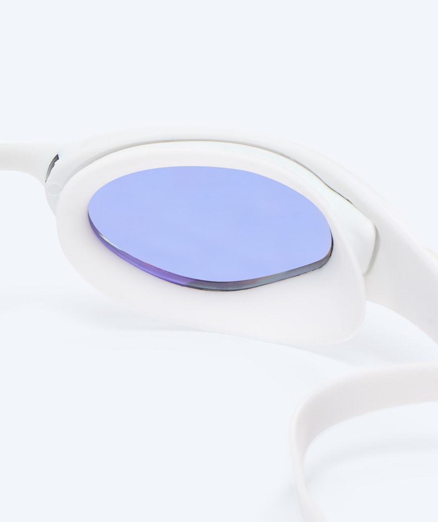 Watery swimming goggles - Instinct Elite Mirror - White/gold