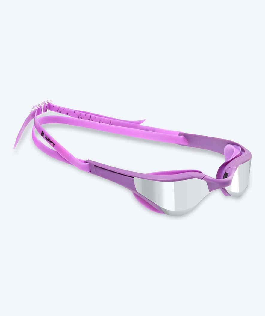 Watery swimming goggles - Instinct Elite Mirror - Purple/silver