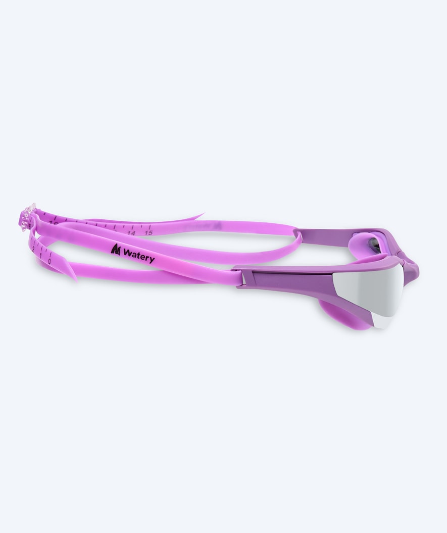 Watery swimming goggles - Instinct Elite Mirror - Purple/silver