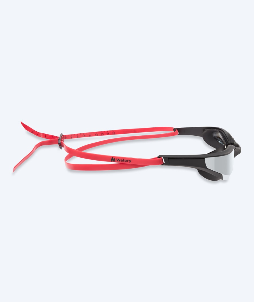 Watery swimming goggles - Instinct Elite Mirror - Red/silver