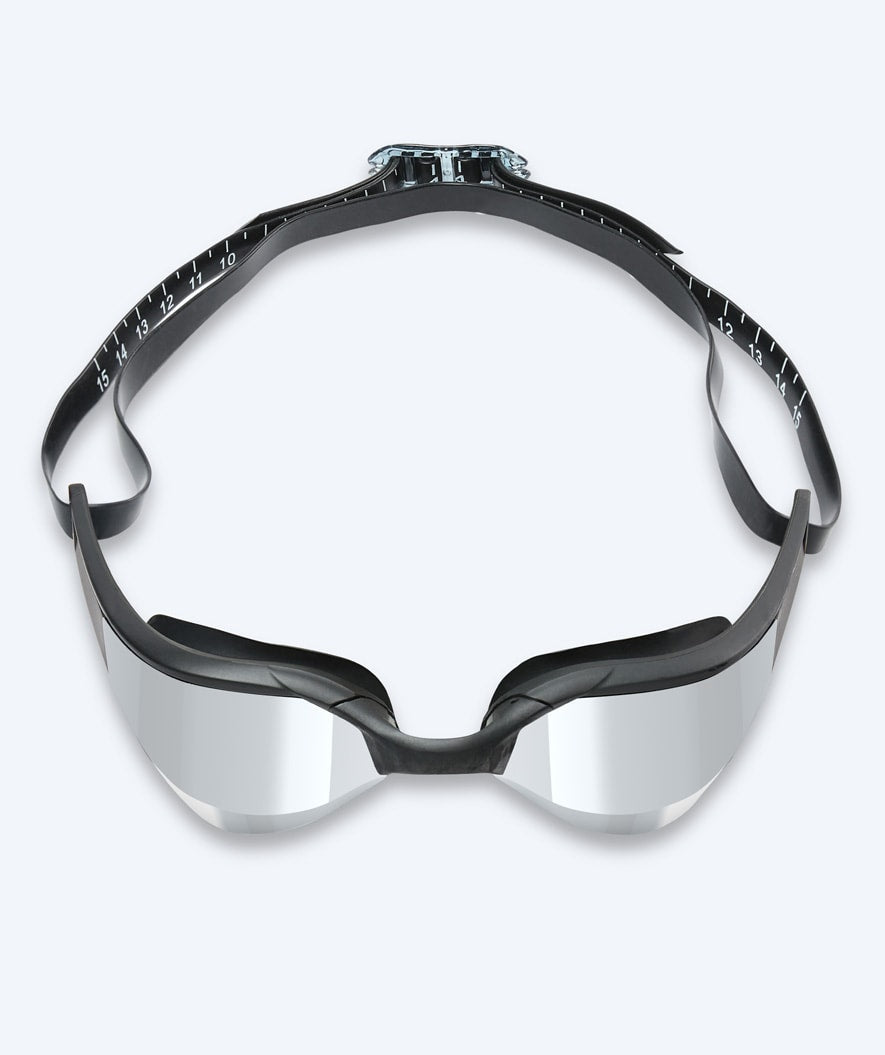 Watery swimming goggles - Instinct Elite Mirror - Black/silver