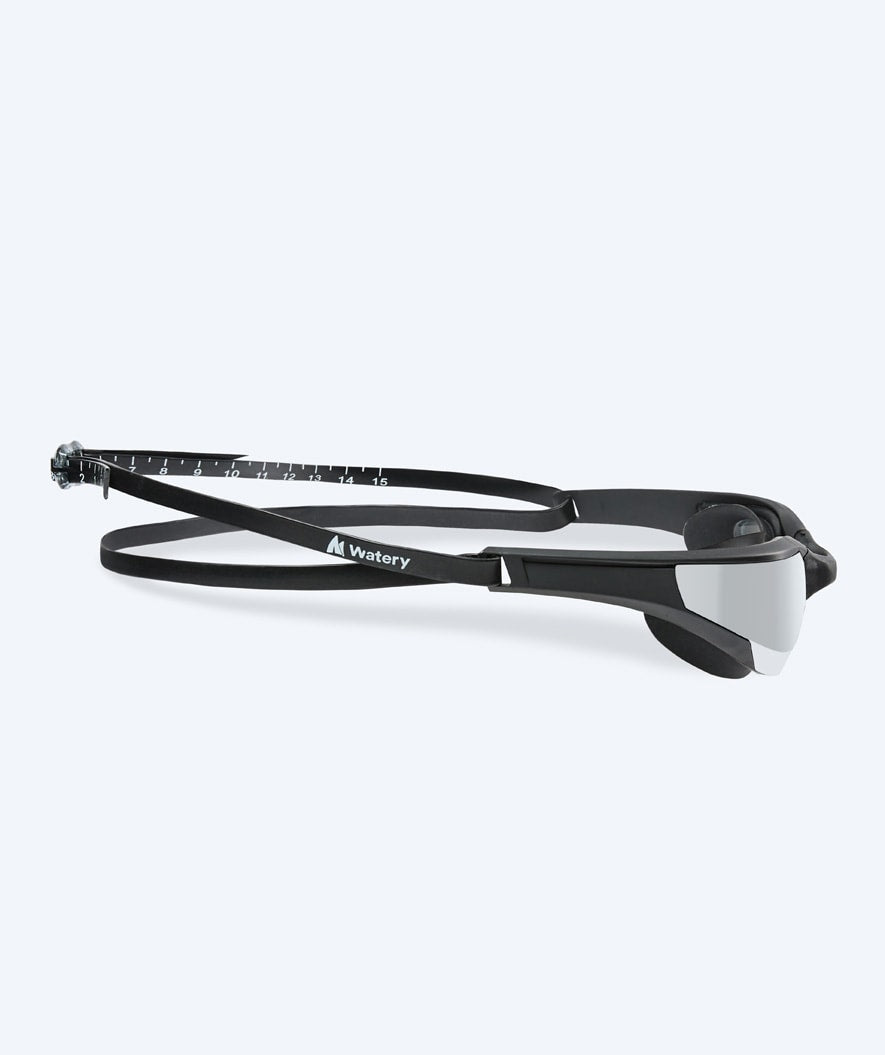 Watery swimming goggles - Instinct Elite Mirror - Black/silver