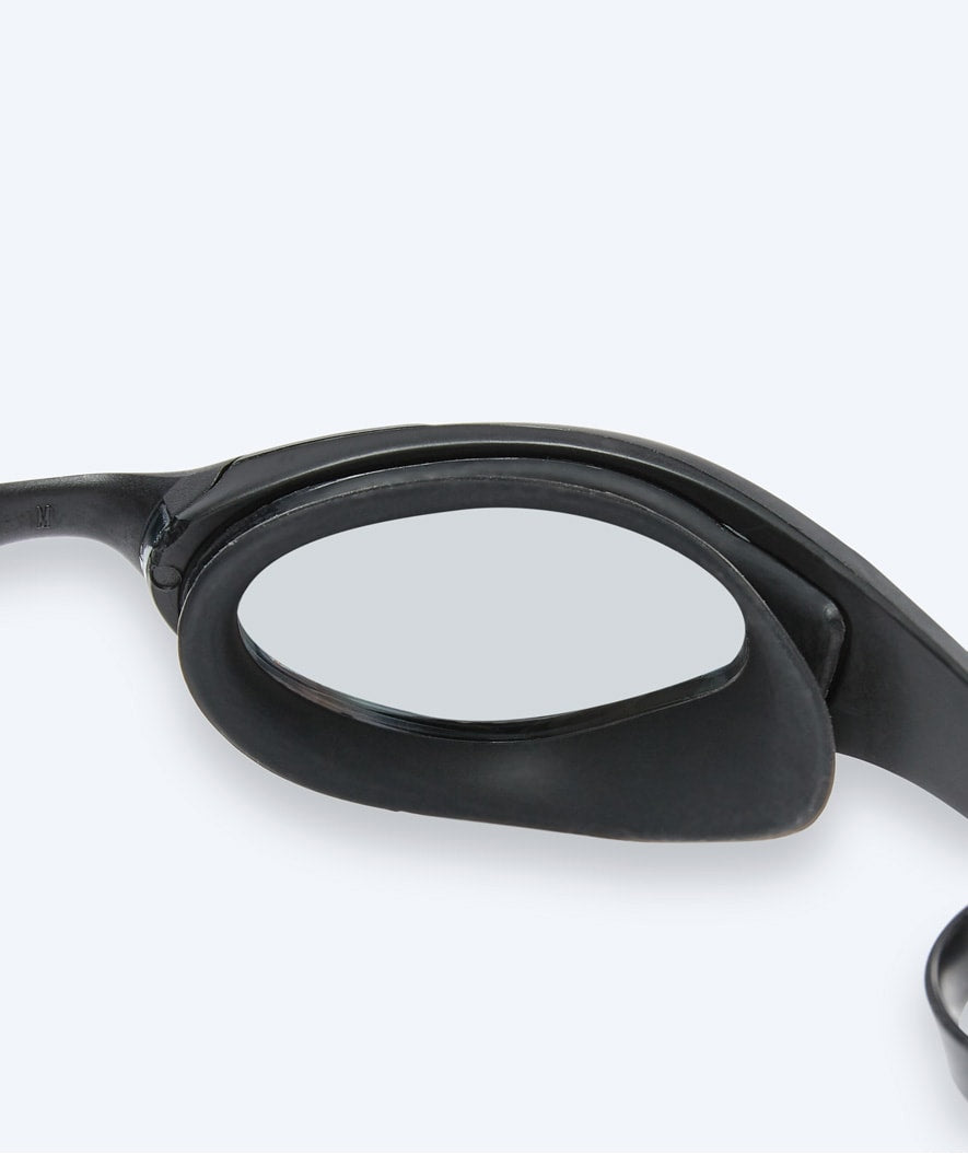 Watery swimming goggles - Instinct Elite Mirror - Black/silver