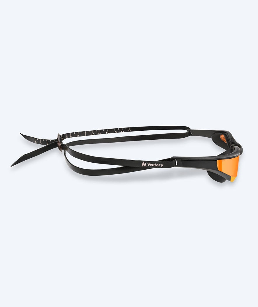 Watery swim goggles - Instinct Elite Mirror - Black/gold