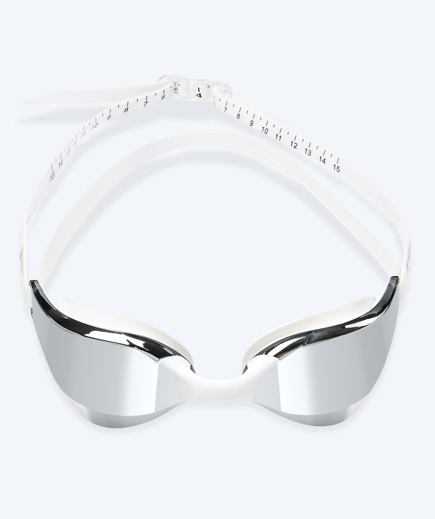 Watery swim goggles - Instinct Mirror - White/silver