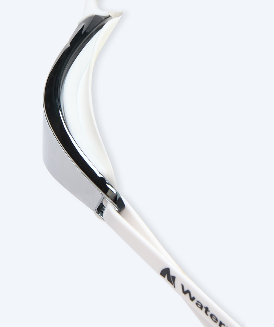 Watery swimming goggles - Instinct Mirror - White/silver