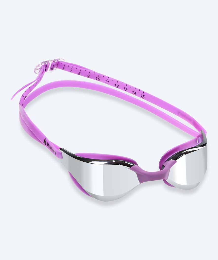 Watery swimming goggles - Instinct Mirror - Purple/silver
