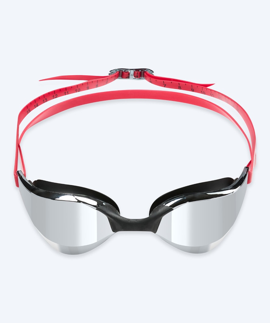 Watery swim goggles - Instinct Mirror - Red/silver