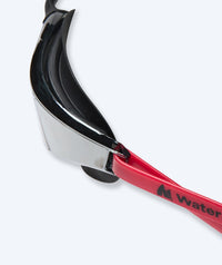 Watery swim goggles - Instinct Mirror - Red/silver