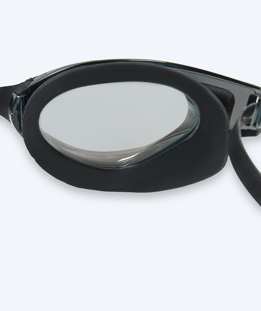 Watery swimming goggles - Instinct Mirror - Black/silver