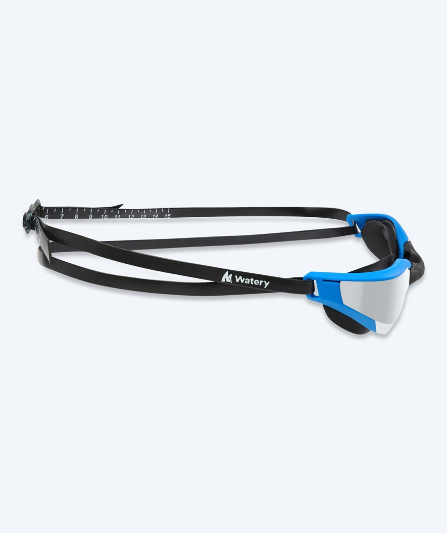 Watery swimming goggles - Instinct Mirror - Blue/silver