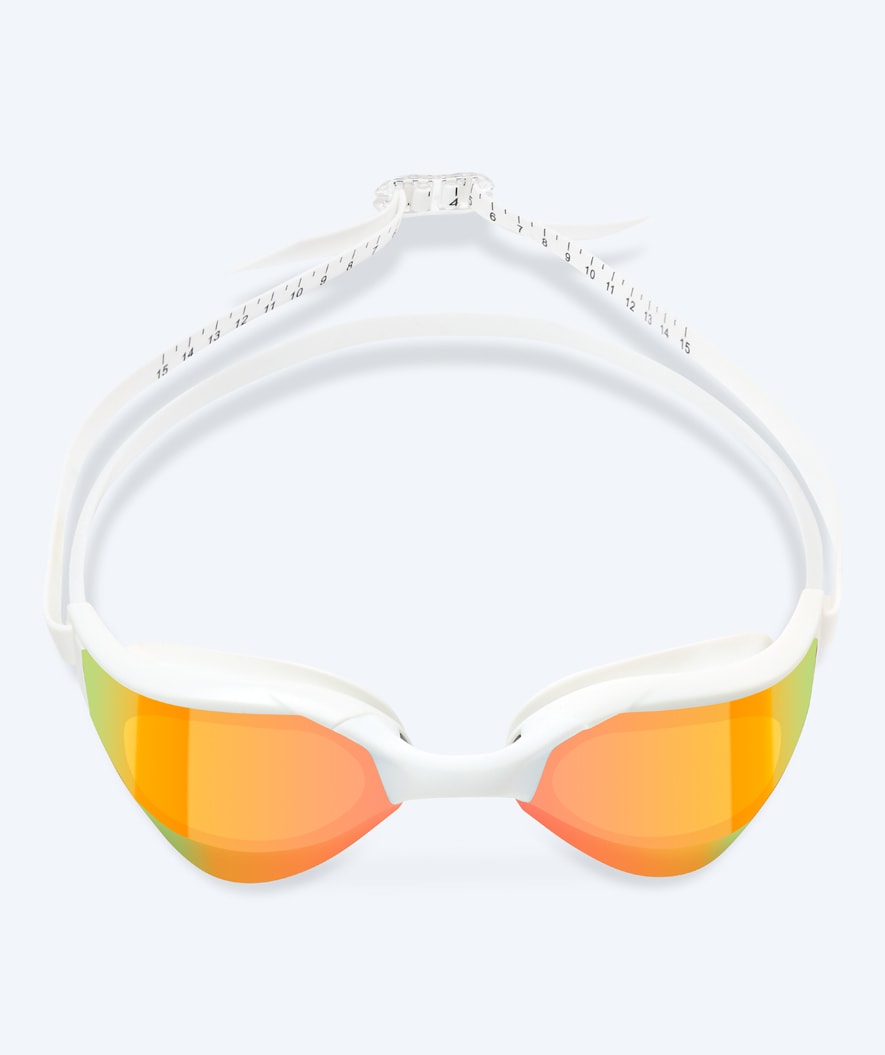 Watery swimming goggles - Instinct Ultra Mirror - White/gold