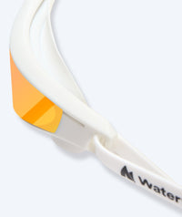 Watery swimming goggles - Instinct Ultra Mirror - White/gold
