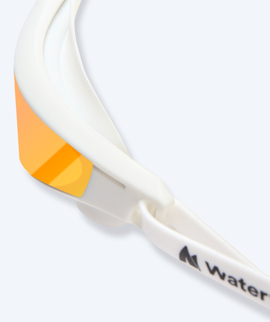 Watery swimming goggles - Instinct Ultra Mirror - White/gold