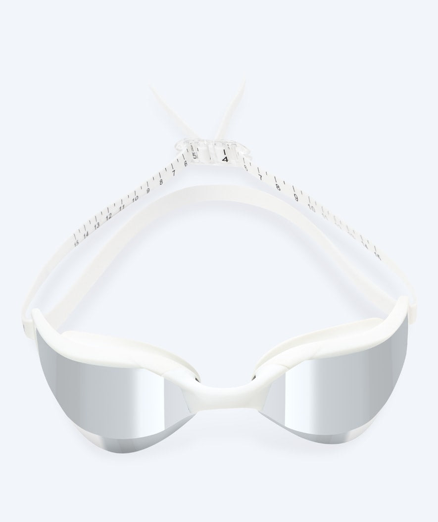 Watery swim goggles - Instinct Ultra Mirror - White/silver