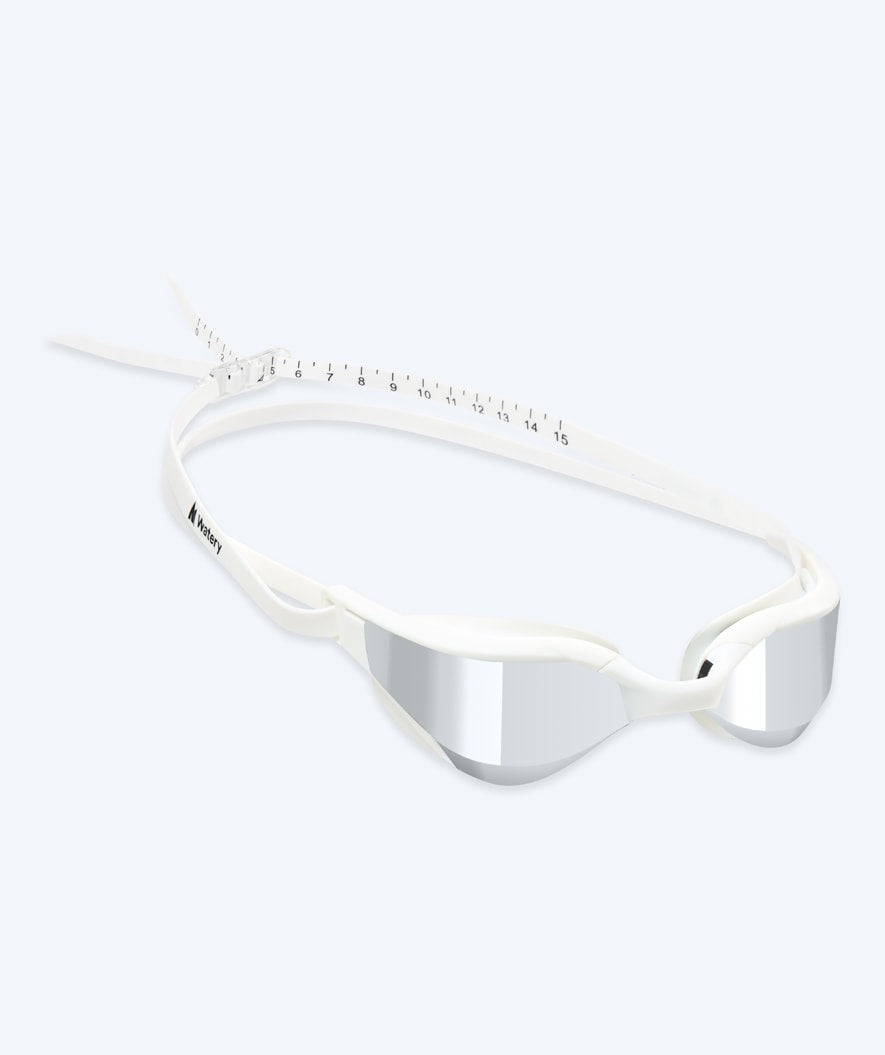 Watery swimming goggles - Instinct Ultra Mirror - White/silver