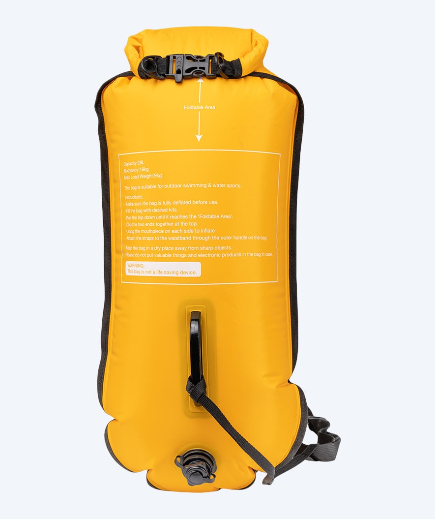 Watery swim buoy - Window 28L - Yellow