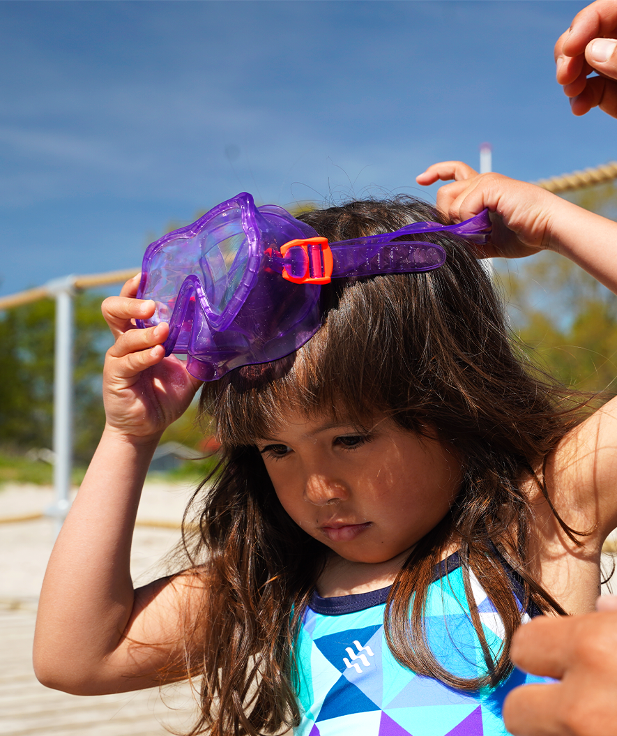 Watery diving mask for kids (4-10) - Winslet - Purple