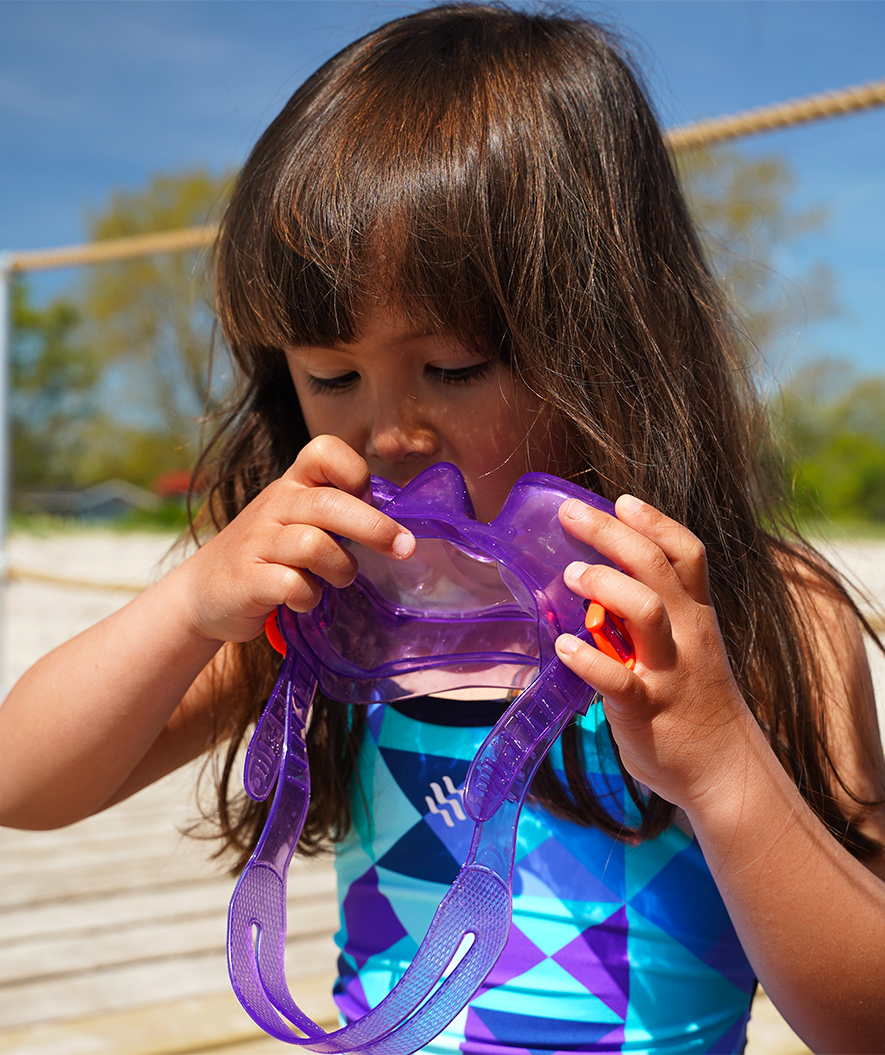 Watery diving mask for kids (4-10) - Winslet - Purple