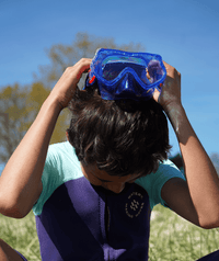 Watery snorkel set for kids (4-10) - Winslet/Fleetwood - Blue/Blue