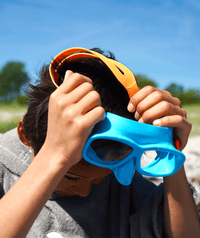 Watery snorkel set for junior (8-15) - Wyre/Masika - Orange/blue