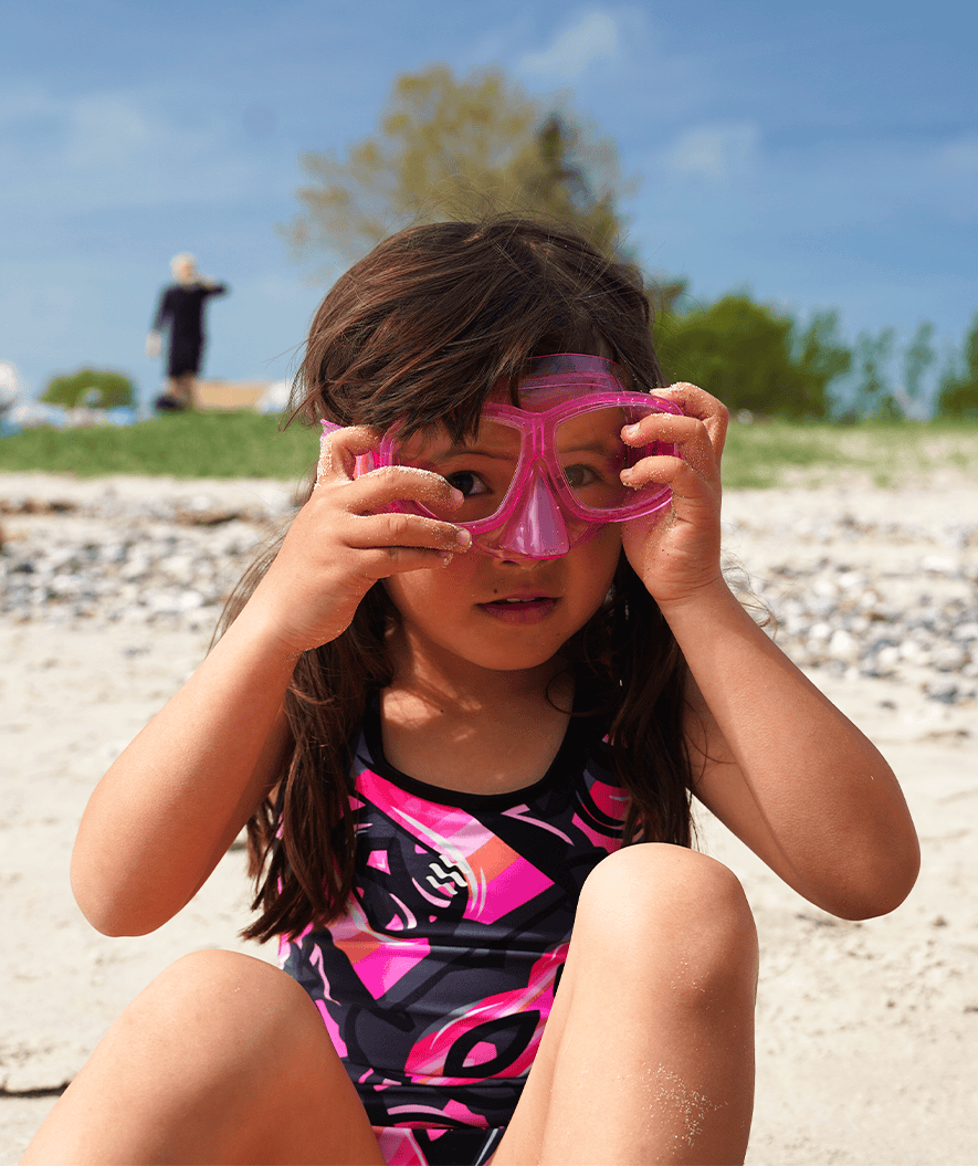 Watery Combo snorkel set for kids (4-10) - Wyre - Pink