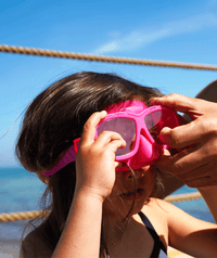 Watery diving mask for kids (4-10) - Wyre - Pink/purple