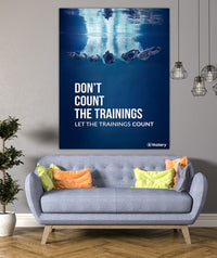 Watery swim poster - Let The Trainings Count