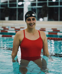 Watery swimsuit for women - Freestyler Solid - Cherry Red