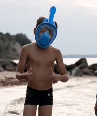 Watery full face diving mask for kids - Oxygen - Atlantic Blue
