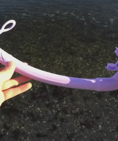 Watery snorkel for kids (4-12) - Cliff - Purple