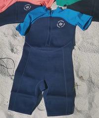 Watery UV wetsuit for kids - Calypso Shorty - Red/pink