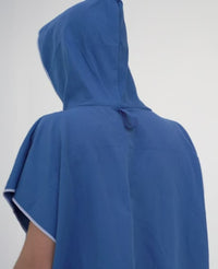Watery bathing poncho for adults - Microfiber - Royal Blue