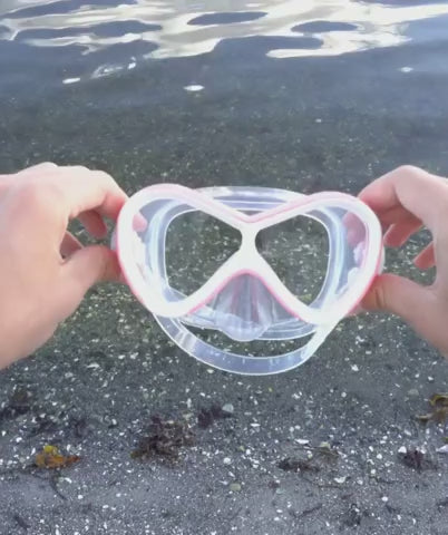 Watery diving mask for kids (4-10) - Triton - Pink