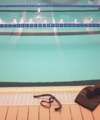 Watery training swimming goggles - Clyde Active - Black/clear