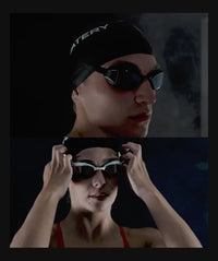 Watery Elite swimming goggles - Poseidon Mirror - Black/gold
