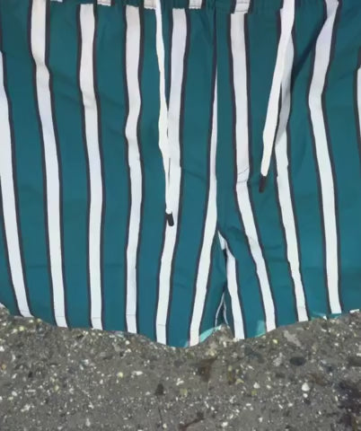 Watery swim shorts for men - Kelvin Eco - Green/white
