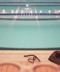 Watery training swimming goggles - Raven Active - Dark blue/clear